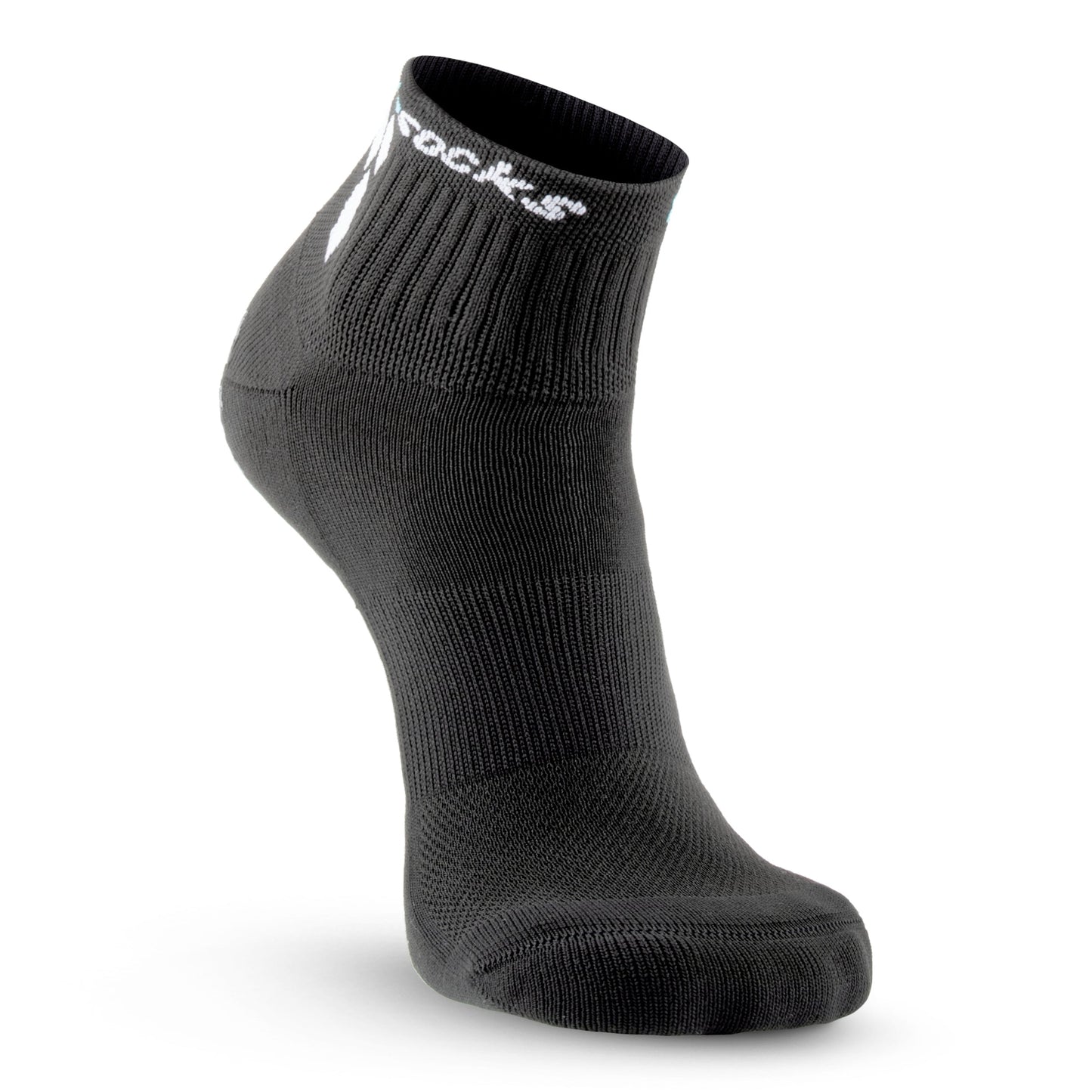 GripSocks for Pickleball - 1/4 Crew Height - Black