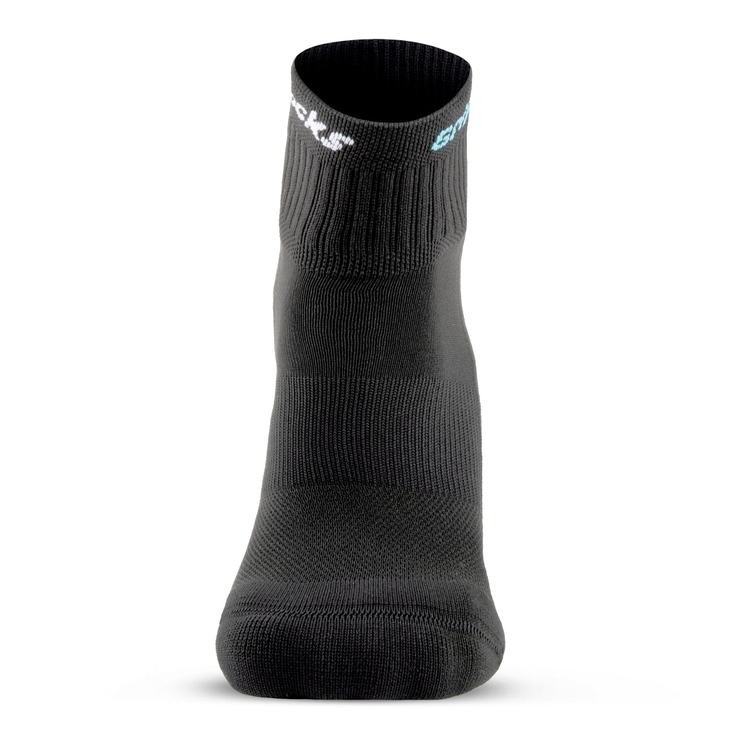GripSocks for Pickleball - 1/4 Crew Height - Black
