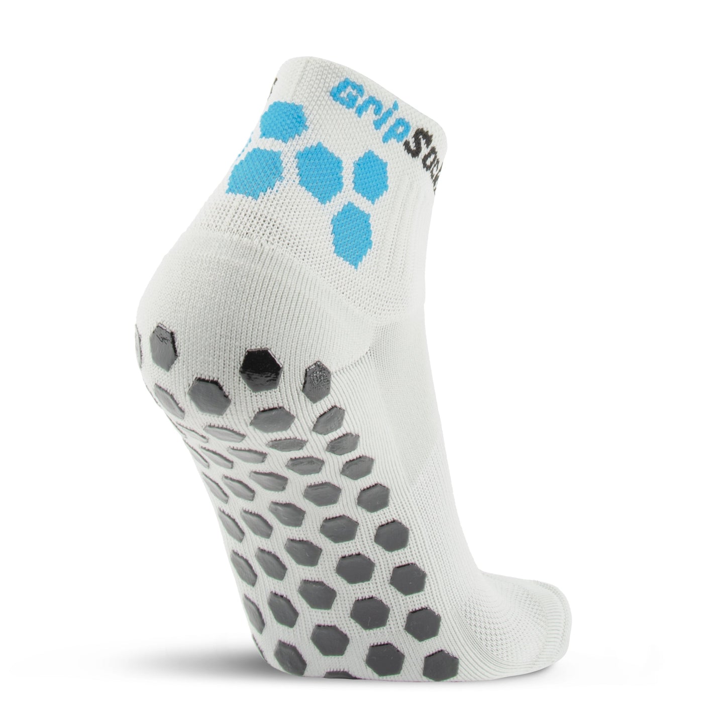 GripSocks for Pickleball - 1/4 Crew Height - Gray