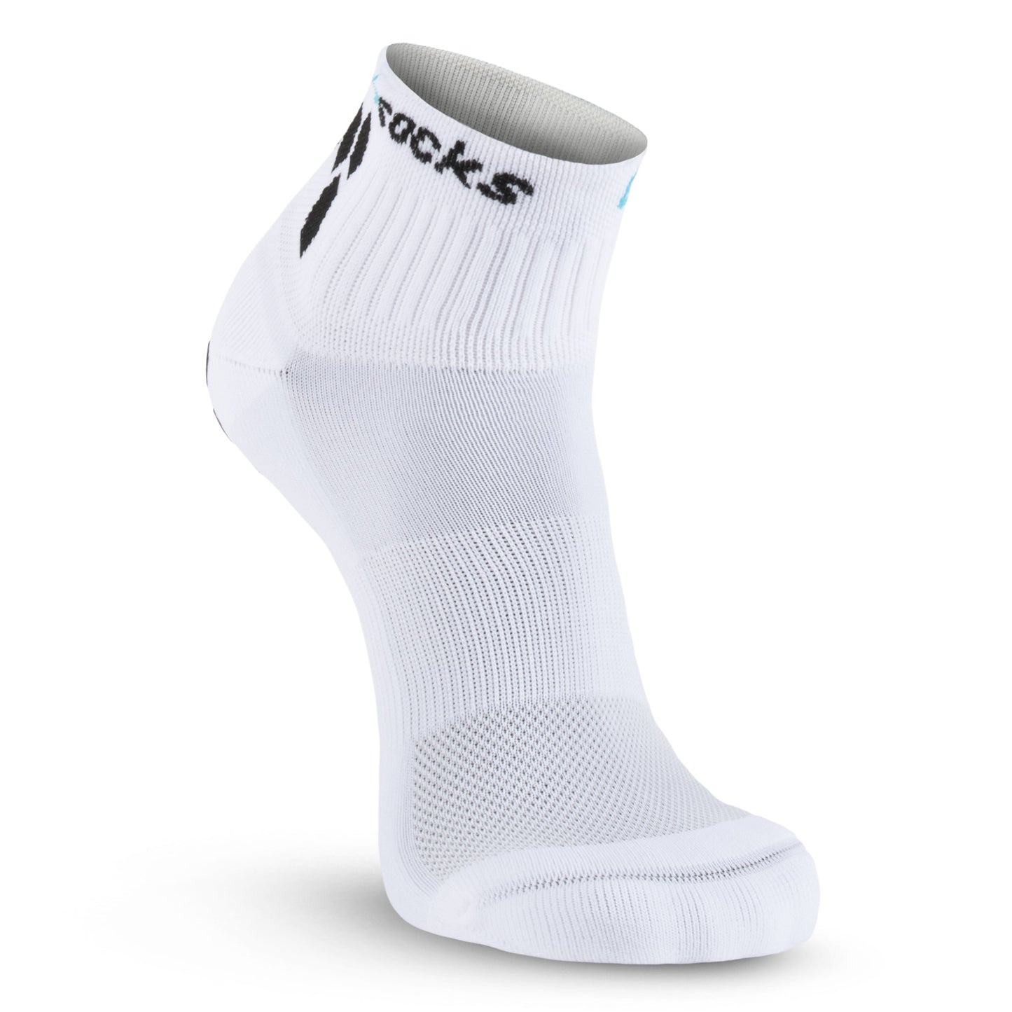 GripSocks for Pickleball - 1/4 Crew Height - White