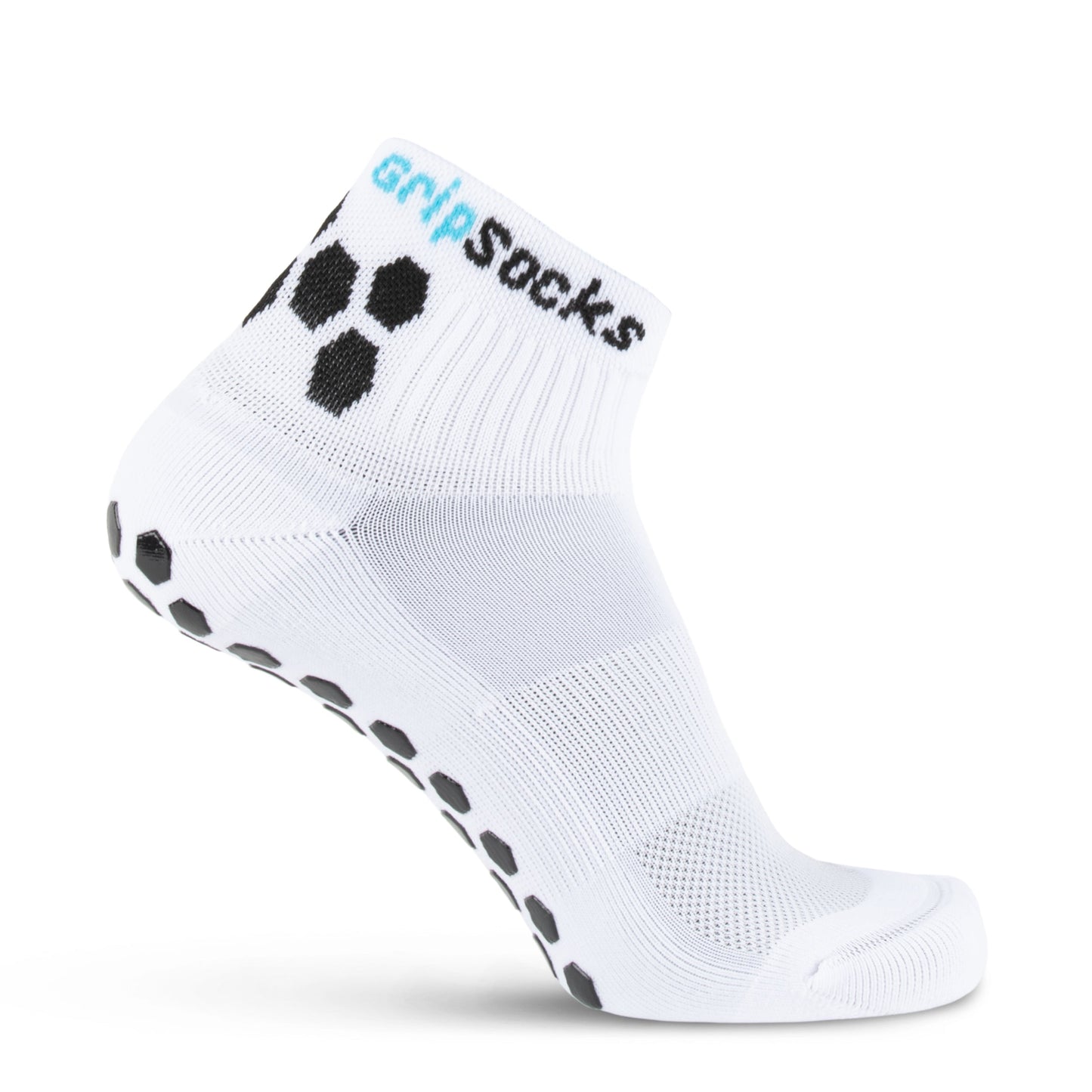 GripSocks for Pickleball - 1/4 Crew Height - White