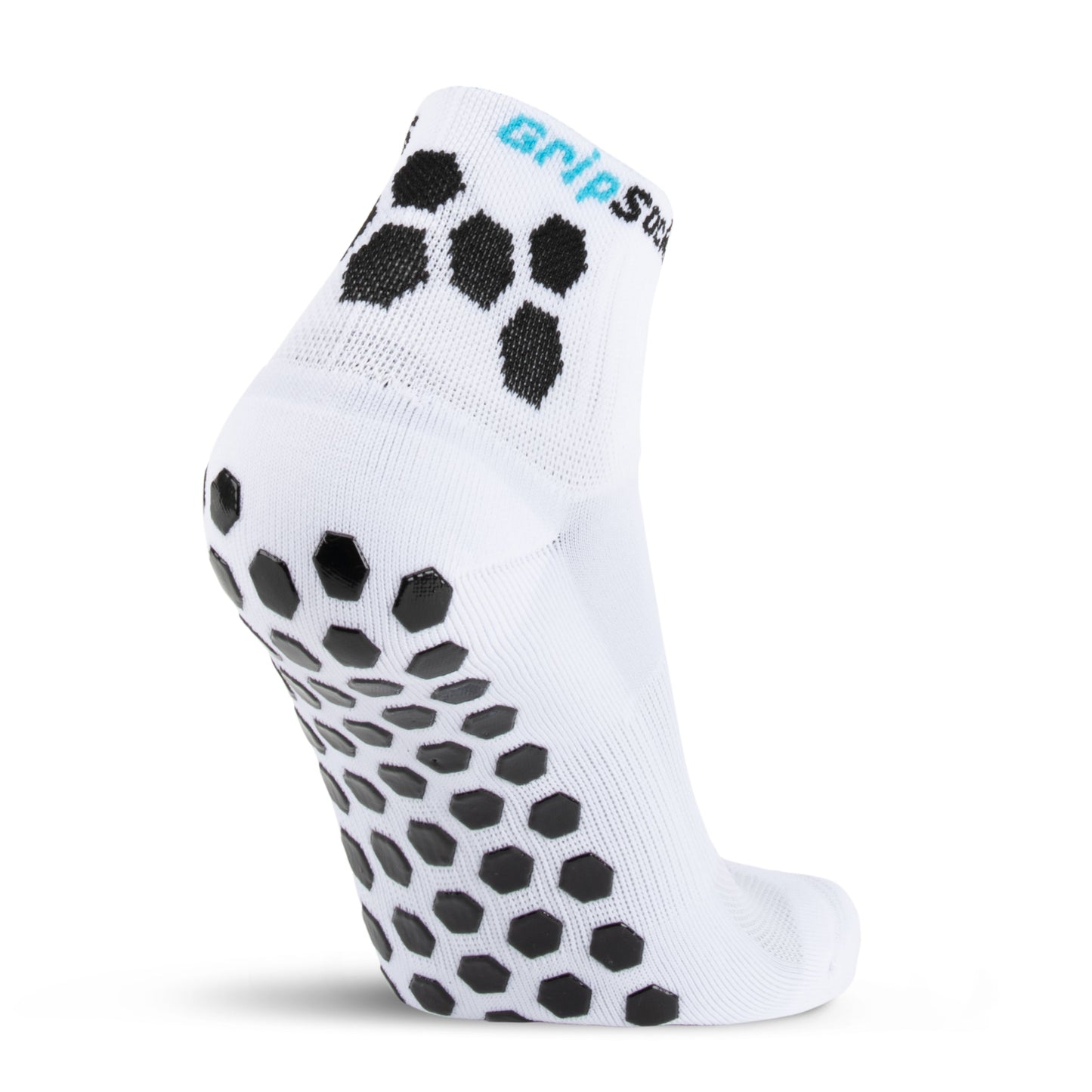 GripSocks for Pickleball - 1/4 Crew Height - White