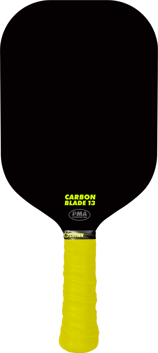 CROWN PICKLEBALL - Carbon Blade 13 (BLACK Paddle)