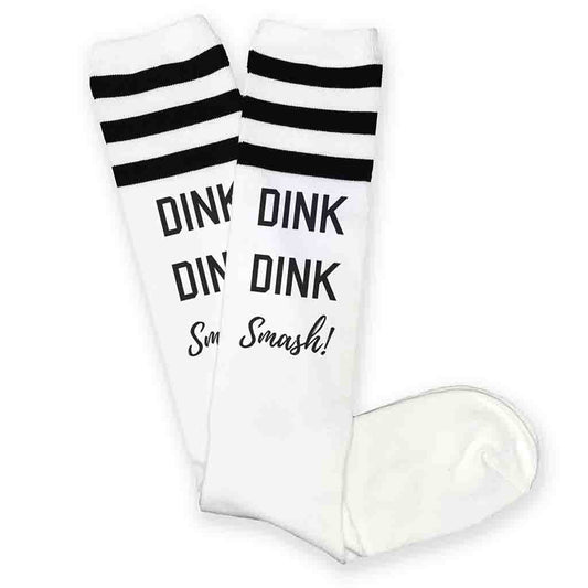 Dink Dink Smash Pickleball Knee High Socks for Her