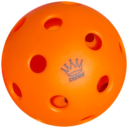 CROWN PICKLEBALL - High-Performance INDOOR Pickleballs (100-PACK TANGERINE)