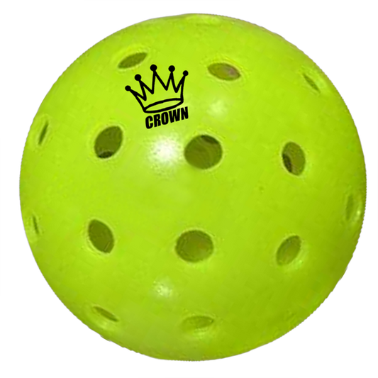 CROWN PICKLEBALL - High-Performance OUTDOOR Pickleballs (18-PACK LIME)