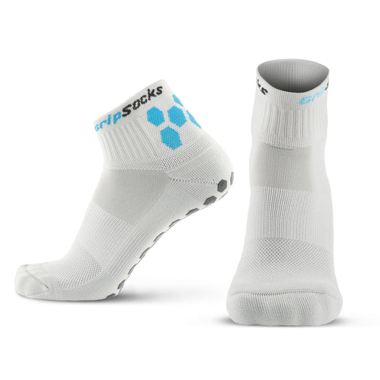 GripSocks for Pickleball - 1/4 Crew Height - Gray