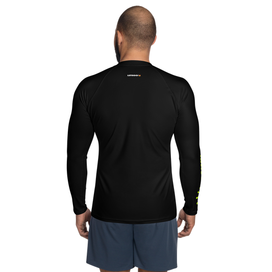 CROWN PICKLEBALL - Men's Tourney Sleeve Shirt (Black)